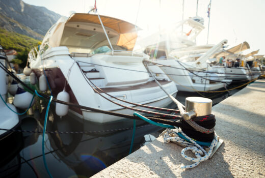 Vancouver marina boat under cover during winter inspection winter boat maintenance